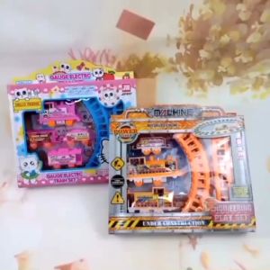 Kids Electric Rail Train Toy Set Puzzle DIY Assembly Rail Train Rail Train Childrens Puzzle Toys Boy and Girl Gifts