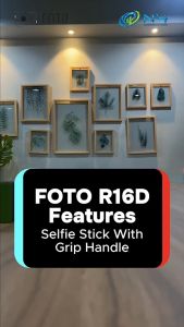 FOTO R16D Phone Selfie Stick Tripod Gimbal Stabilizer Wireless Bluetooth Video Stabilizer Anti-shake for Phone Camera