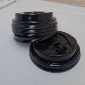 Lid 8 oz hitam/ Tutup Paper Hot Cup 8 Oz / tutup tempat kopi dan teh