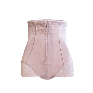 High-Waist Seamless Abdomen Control Womens Underwear Postpartum Shaping Hip-Lifting Pants Thigh Fat Reduction Lace Trim