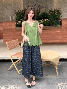 YINLUOYA | ชุดกระโปรงสั้นเอวสูง ชุดสองชิ้น เอฟเฟกต์กระชับสัดส่วน สไตล์ฝรั่งเศส แฟชั่นฤดูร้อน 2025 ชุดกระโปรงสั้นสุดเก๋