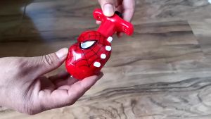 MAINAN EDUKASI ANAK GANGSING PUTAR LAMPU LED KARAKTER KARTUN SUPERHERO SPINNING TOP