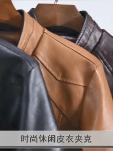 Leather Jacket Men Light Winter Jacket Fashion Stand Collar Waterproof PU Motorcycle Inspired Slim Fit