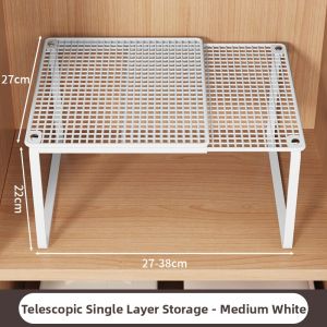 MINGZHIYIFAN | Extendable Layered Shelf Organizer