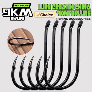 9KM Fishing Hooks 50~100Pcs Octopus Beak Hook Carp Fishing Jigging Hook Barbed Black High Carbon Steel Ice Fishing Accessories