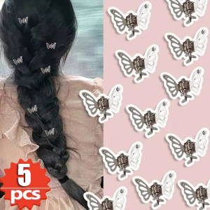 5pcs Mini Butterfly Hair Clips Small Butterfly Claw Hair Clips Tiny Butterfly Claw Clips Korean Style Butterfly Hair Clip Butterfly Hairpins