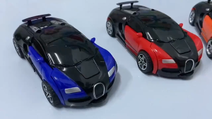 Transforming Car Robot Toy Inertia Powered Durable ABS Plastic for Kids 3+ Battery-Free Play Detailed Simulation Gift