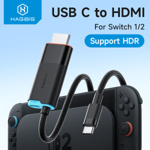 Hagibis | Hagibis Portable TV Dock for Switch/Switch2/OLED 4K 60Hz USB C to HDMI Cable Adapter 100W PD Power Supply for Laptops ROG Ally