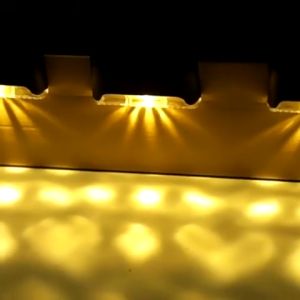 4pcs  Led Solar Garden Lamp Lights Outdoor IP65 Waterproof Automatic Sensor Smart Solar Wall Lamp Step Stairs Street Light for House Fence Gate Post Pathway Lighting Warm White Outdoor Garden Passage Courtyard Terrace Guardrail Step Light Landscape Light