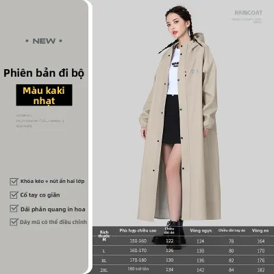 CHUANQIMINGMEI | Áo Mưa Chống Thấm Toàn Thân cho Người Lái Xe Tự Hành Dài