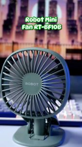 Robot Mini Fan RT-BF10B Kipas Angin Portable dengan Klip Kuat Original - Garansi Resmi 1 Tahun