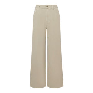 Dzzit Loose Wide Leg Jeans Womens Summer Embroidered Denim Pants Elegant Style Natural Waist Zipper Closure Cotton Blend