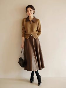 DANTING | Elegant Retro Two-Piece Knit Set For Women Spring