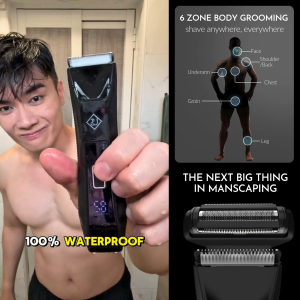 Ubersuave SmoothOperator PRO | All-In-One Face Body & Groin Electric Shaver | Smooth Operator