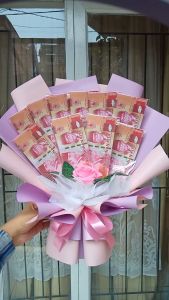Buket Uang 10 Lembar Kosongan Medium - Hadiah Ulang Tahun