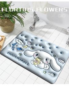 2025 New Bathroom Toilet Silicone Absorbent Mat Anti-Slip Bathing Special Diatom Mud Quick Dry Floor Carpet Home Bathroom Tools