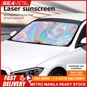 🇵🇭 SEAMETAL Car Windshield Sun Shade Front Window Sunshade Windshield Sun Protection Cover UVR-Blocker Cooling Heat Shield Curtains