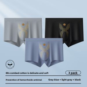 Miiow | Mens Cotton Underwear Breathable Lightweight Antibacterial Boxer Shorts Large Size Comfortable Sports Briefs MiiOW Brand