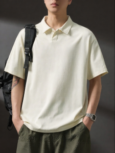 Wood soon | Loose Summer Mens Short Sleeve Polo Shirt