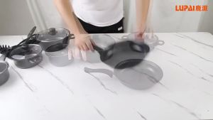 Wokpan Cookware & Panci Set Wajan Anti Lengket: Peralatan Kitchenware Penggorengan Berkualitas Tinggi