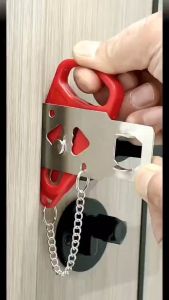 Travel Accommodation Door Security Lock Home Room Hotel Anti-theft Security Lock Metal Lock Portable Door Lock Security Latch