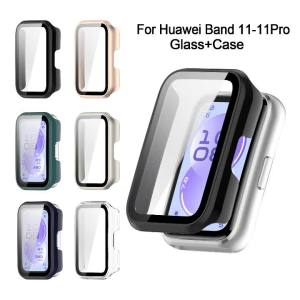 Protective Cover+Glass for Huawei Band 11 Pro Smart Watch PC Screen Protector Bumper for Huawei Band 11Pro Case Accessories