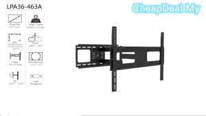 Brateck LPA36-463A 37-70 inch Full-motion TV Wall Mount TV Bracket 39 42 49 55 65 inch TV Mount braket school office hall shop cafe home