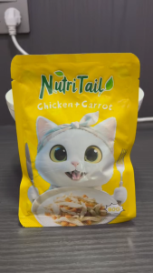 NutriTail 40PCS Cat Wet Food Staple Food with Fish Oil and Taurine Cat Treats Kitten Food and Snacks