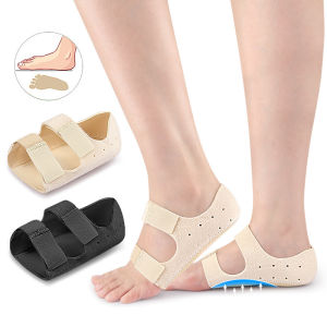 CCW 2Pcs Back Heel Protective Sleeve Breathable Heel Pad Adjustable Gel Heel Protectors Washable Arch Wrap Flat Feet Support Pain Relief