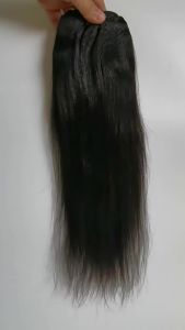 100% Human Hair Extensions 8Pcs Set Perm Yaki Straight Clip In Hair For Women
