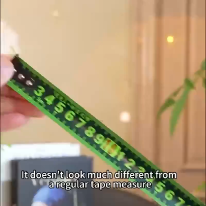 10M Steel Measuring Tape Fluorescent Scale With Inches Heavy Duty Auto Lock Self-Locking Tape Measure Impact Resistant Carpenter Industrial Measuring Tool