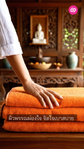 Siamlatex ผ้าเช็ดตัวพระ รุ่น Boon Towels สำหรับพระภิกษุ ถูกตามหลักธรรมวินัย