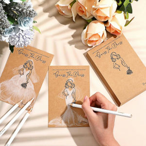 20pcs/set Guess the Dress Bridal Shower Games for Guests Wedding Shower Games Cards Fun Wedding Party Supplies Games Ideas