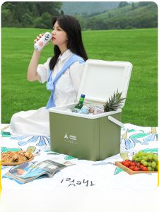 Di Động Cách Nhiệt Làm Mát Hộp Cắm Trại Ngoài Trời Xe Gắn Đá Khối Lưu Trữ Thương Mại Gian Hàng Đóng Băng Mj Dã Ngoại Bbq Tiếp Liệu