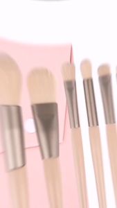 [MALAYSIA READY STOCK] 8pcs Pastel Makeup Brush Set With Makeup Bag Brushes迷你粉彩化妆刷套装 Set Berus Solekan