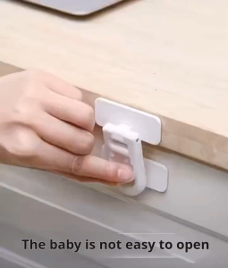 Child Safety Lock Child Proof Safety Latches with Two-Button Release. These multi-purpose locks feature a strong adhesive backing for a no-drill damage-free installation on drawers refrigerators and wardrobe doors preventing children from opening them