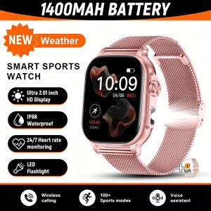 New 1400mAh Big Battery Amazfit SmartWatch Men Outdoor Flashlight IP68 Waterproof Bluetooth Call Sports Fashion Men Smartwatch