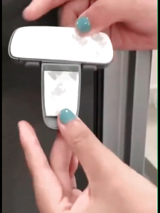 Single Door Refrigerator Safety Lock T-Type Double Button Cabinet Protector Child Baby Safety Household Protector Suitable For Most Refrigerator