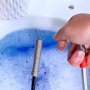 Top Seller FLEXIBLE DRAIN CLOG REMOVER & GRABBER TOOL KIT | Extra Long Bendable Drain Cleaner With Retractable 4-Claw Grabber | Multi-Function Spring Claw Grabber | Telescopic & Flexible Drain Unblocker & Pipe Hair Clog Remover for Kitchen & Bathroom