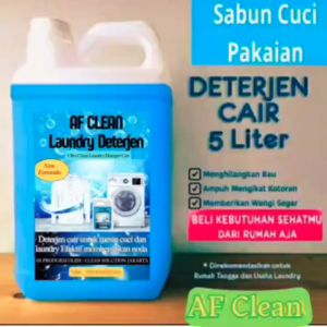 AF Clean Detergen Cair Sabun Cuci Baju 5 Liter / Deterjen 5Liter Sabun Cuci Baju Laundry 5L