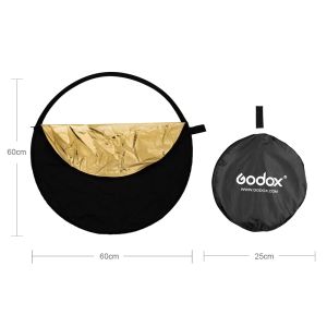 Godox 60cm 24" 5 in 1 Board Collapsible for Studio Photography Reflector