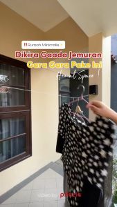 Jemuran Baju Tali Tarik Jemuran Portable Gantungan Tali Kawat Portable Praktis