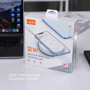 Sạc không dây siêu nhanh cao cấp AW003 công suất 32W sạc không dây để bàn đa năng 32W 1 cổng USB sạc nhanh 18W 1 cổng type C 20W 2 cổng USB 12W