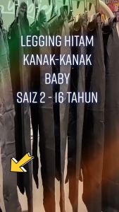 PROMO ISI 3 Legging anak polos hitam usia 1 sampai 15 tahun murah