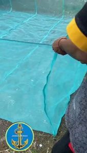 Jangkar Mas & Keramba Ikan Waring: Jaring Kasa Hijau Siap Pakai Ukuran 4x3x1
