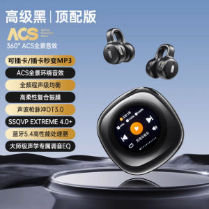 Berlin Sound Bluetooth Earphones Touch Screen Memory Card Slot Integrated Portable Music Player Clip-On Earphones Wireless Audio