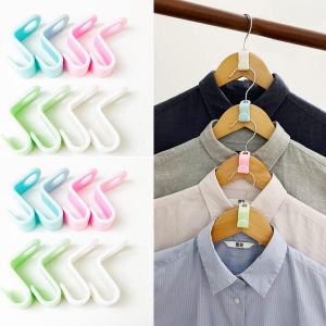 Thick Plastic Stackable Home Hanger Connection Hook Fashion Buckle for Clothing Storage Organization