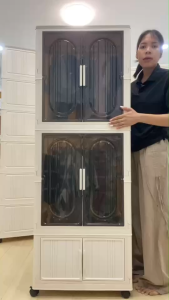 ตู้เสื้อผ้าพร้อมลิ้นชัก รหัส RDY602-1 ตู้เก็บเสื้อผ้า ตู้เก็บของพลาสติก ตู้แบบประตูเปิดปิดได้ ลิ้นชักเก็บเสื้อผ้า ตู้เก็บของ