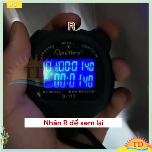 Đồng hồ bấm giờ thể thao AnyTime D-113 có đếm ngược 8 bộ lưu có đèn ...