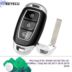 Chìa Khóa Thông Minh Không Cần Chìa Hyundai I30 2017-2020 Tần Số 433MHz Chip ID8A Chất Liệu ABS Mã Keyecu: 95440-G3100 Mã FCC: SYEC3FOB1608